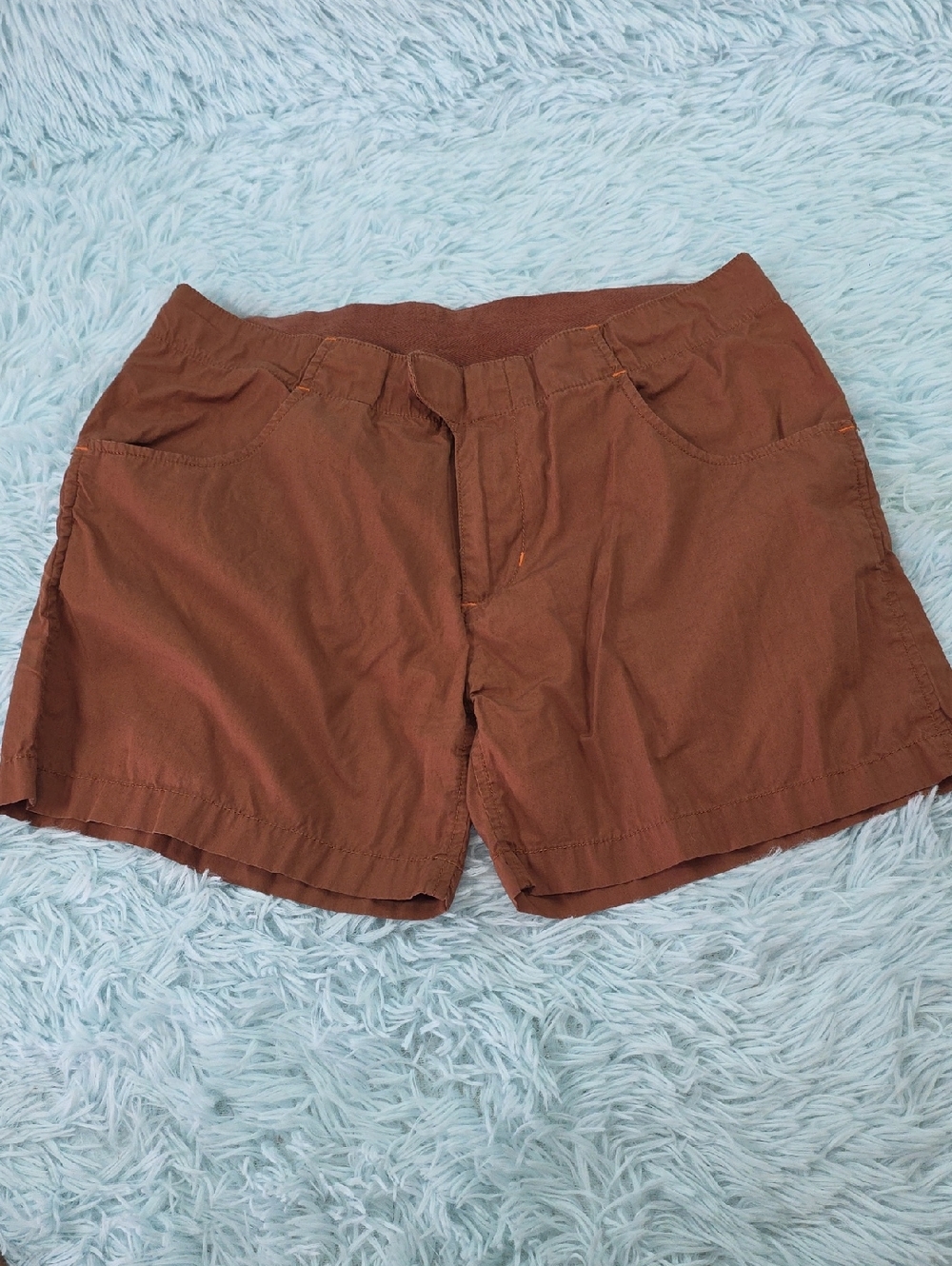 Kavu Brown Elastic Waist Casual Shorts